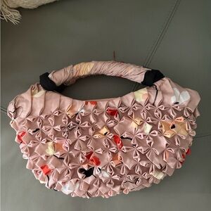 NWOT Merlette Chic Ruffled Pink Bag